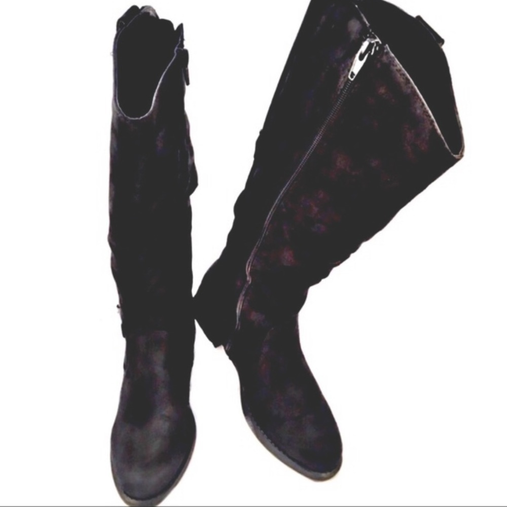 White Mountain Womans Faux Suede High Boots Sz.7M